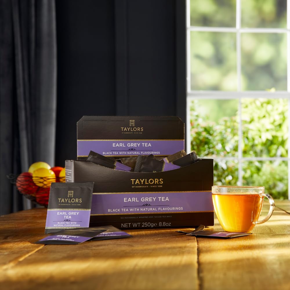 Taylors Earl Grey iced tea served with ice and citrus notes.