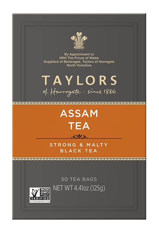 Pillow bags close-up from Taylors of Harrogate Assam tea