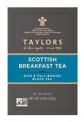 Taylors of Harrogate Scottish Breakfast box highlights secure, fresh packaging.