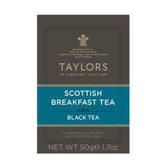 Taylors of Harrogate Scottish Breakfast tea bags for a bold morning cup