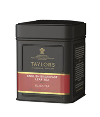 Taylors of Harrogate English Breakfast tea leaves close-up showing Golden Broken Orange Pekoe.
