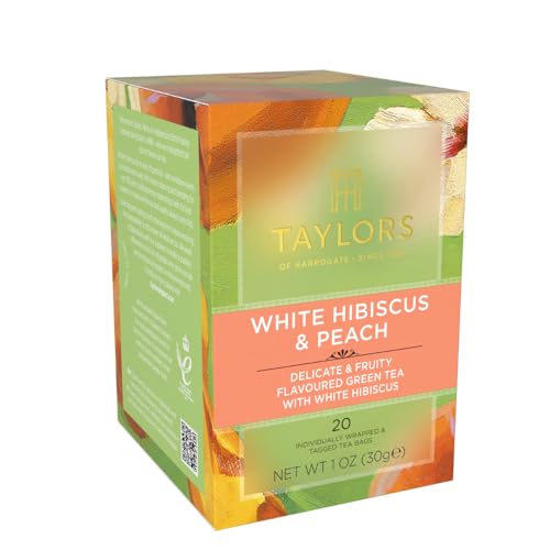 Taylors of Harrogate green tea infusion in a cup, refreshing anytime.