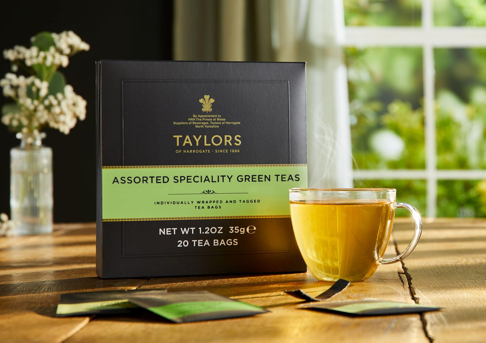 Taylors of Harrogate Jasmine Green Tea aroma for a calming moment