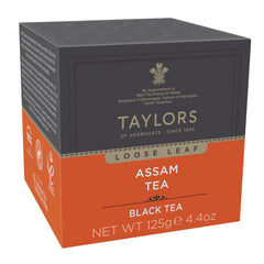 Taylors of Harrogate Pure Assam loose-leaf tea ready for a bold morning brew.