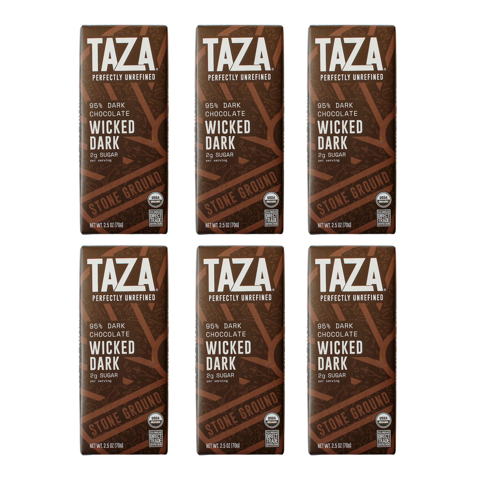 Taza Amaze Bar 95% packaging highlighting organic vegan chocolate ideal for gifting