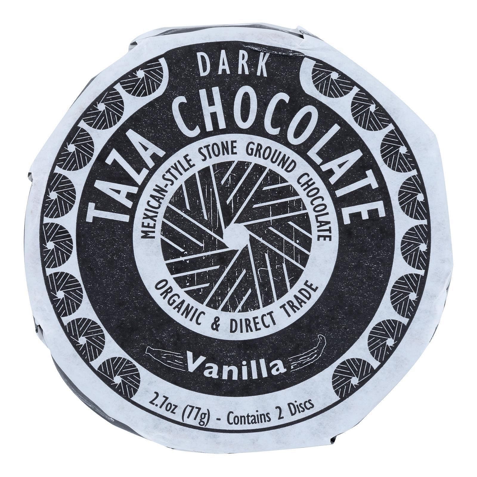 Taza Chocolate Mexicano Disc Vanilla 50%—rich aroma, ideal for hot or iced chocolate