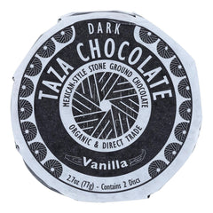 Taza Chocolate Mexicano Disc Vanilla 50%—rich aroma, ideal for hot or iced chocolate