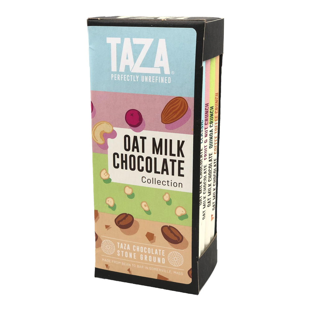 Taza Chocolate oat milk classic bar showing creamy, dairy-free indulgence ideal for gifting