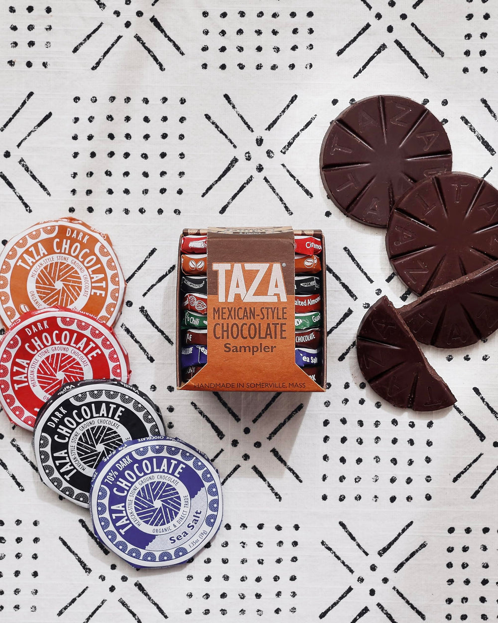 Flavor lineup includes Cacao Puro and Guajillo Chili for bold tasting