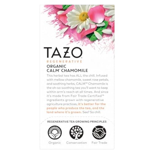 TAZO Calm Chamomile cup ready for a soothing moment.
