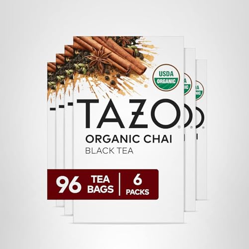 Aromatic steam rising from a cup of TAZO chai