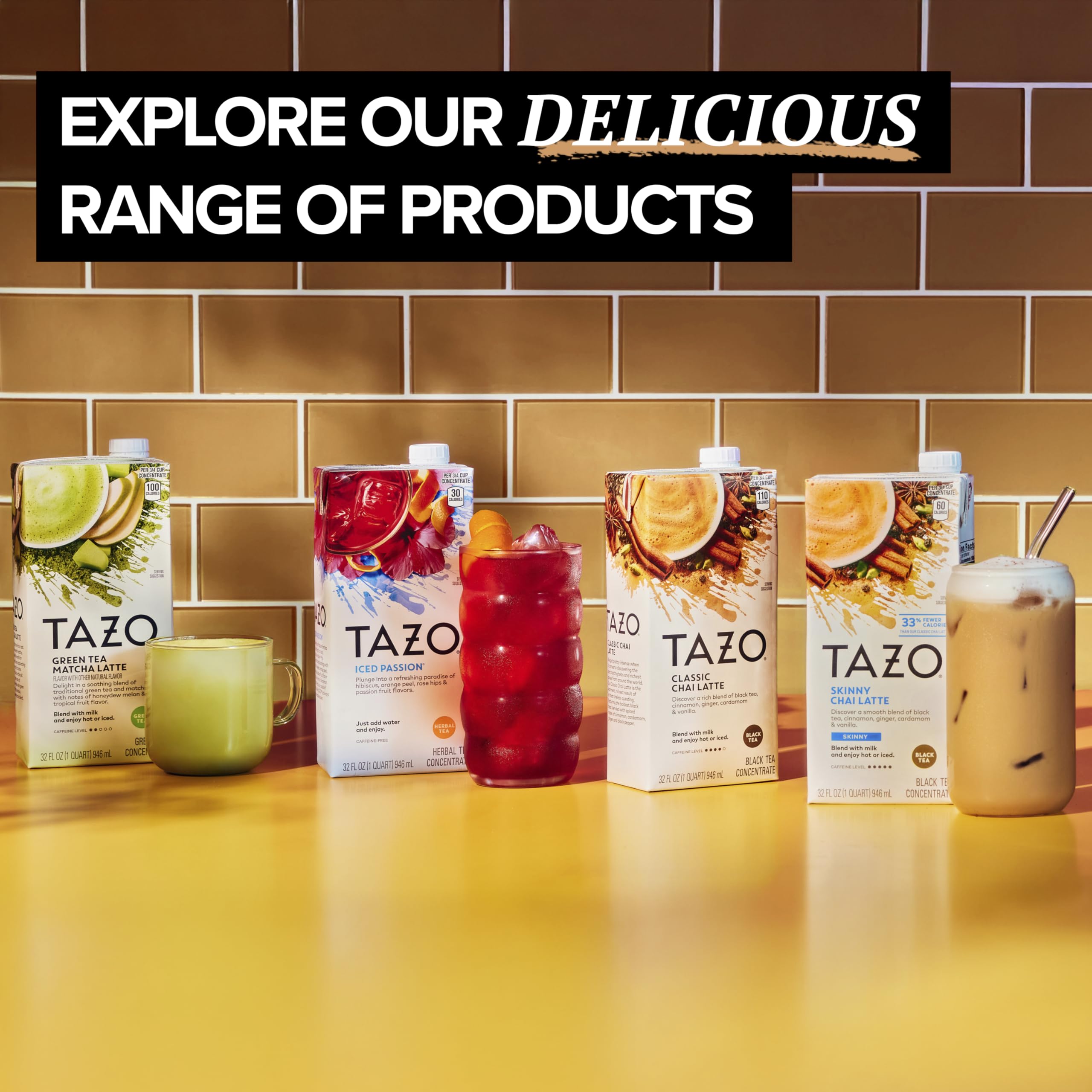 Hot or iced versatility for TAZO concentrate as beverage base