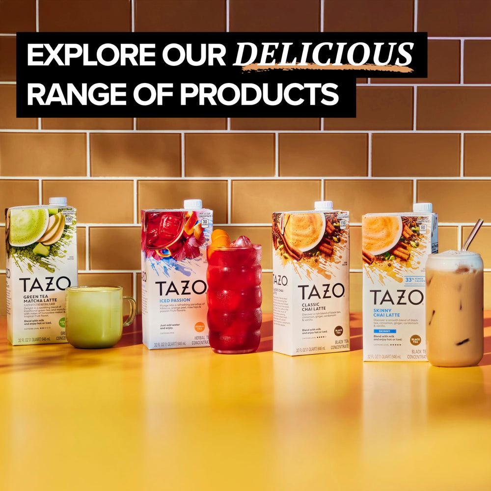Hot or iced versatility for TAZO concentrate as beverage base