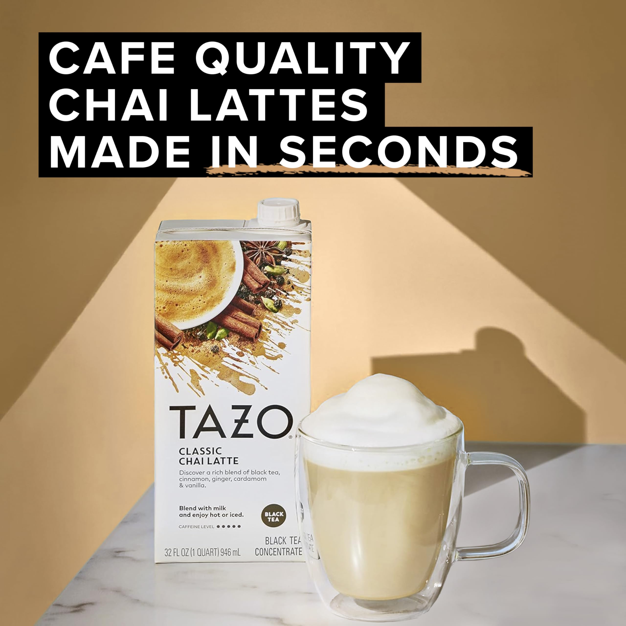 TAZO 1:1 mix makes quick lattes and mocktails at home