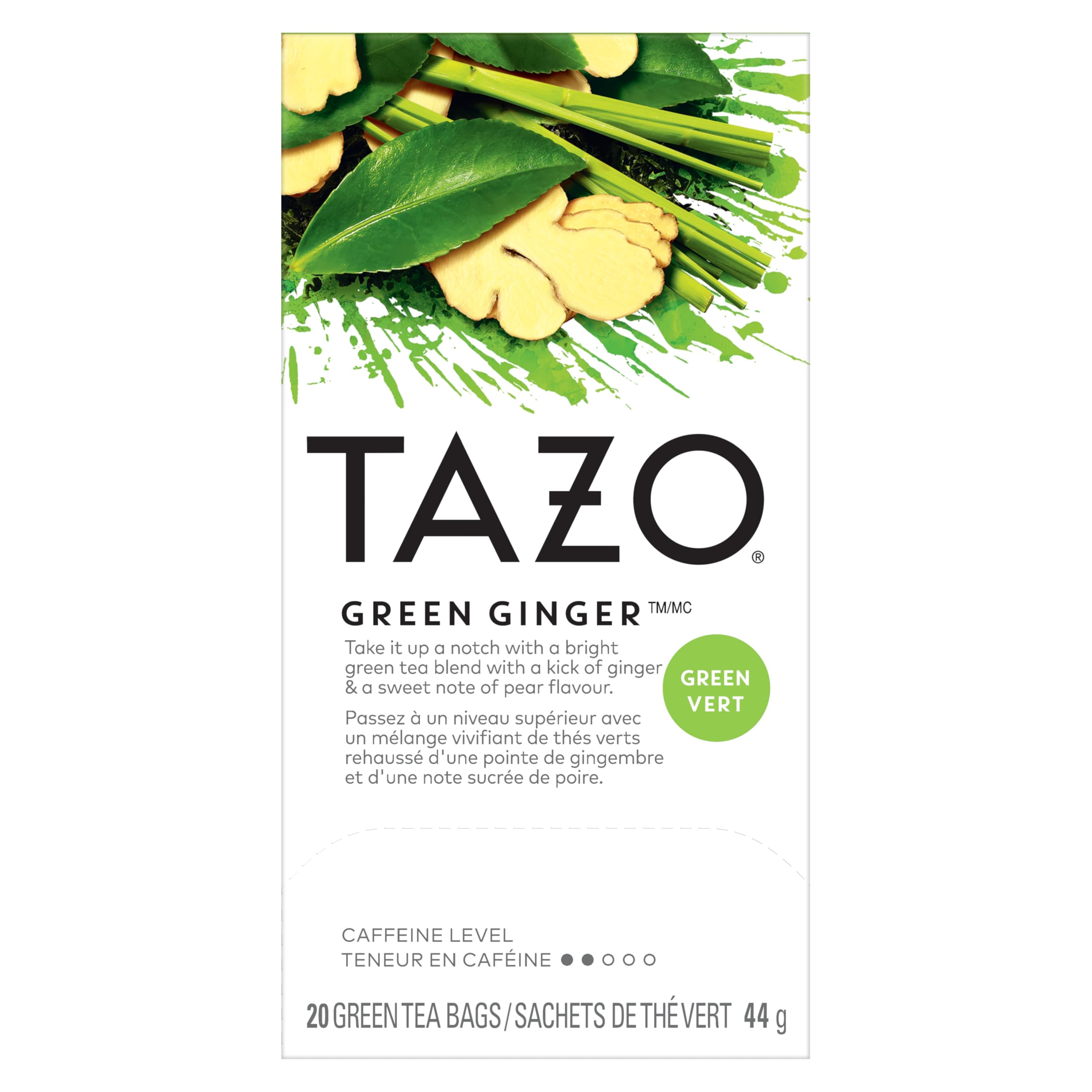 TAZO Green Ginger Tea bags ready for a soothing daily cup