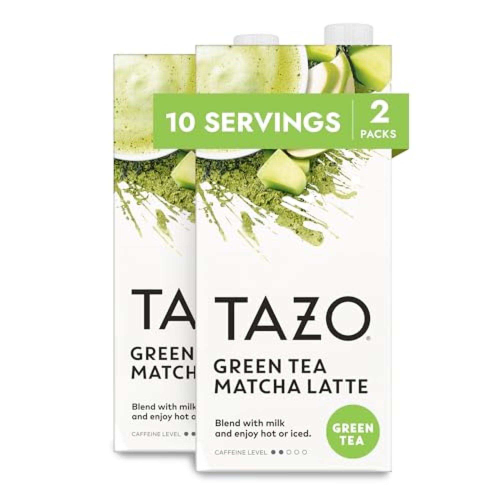 TAZO Green Tea Matcha Latte concentrate bottle for quick lattes.