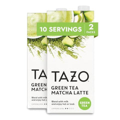 TAZO Green Tea Matcha Latte concentrate bottle for quick lattes.