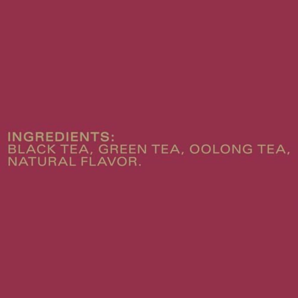 TAZO Joy blend tea bags in pack showcasing black, oolong, and green blend.