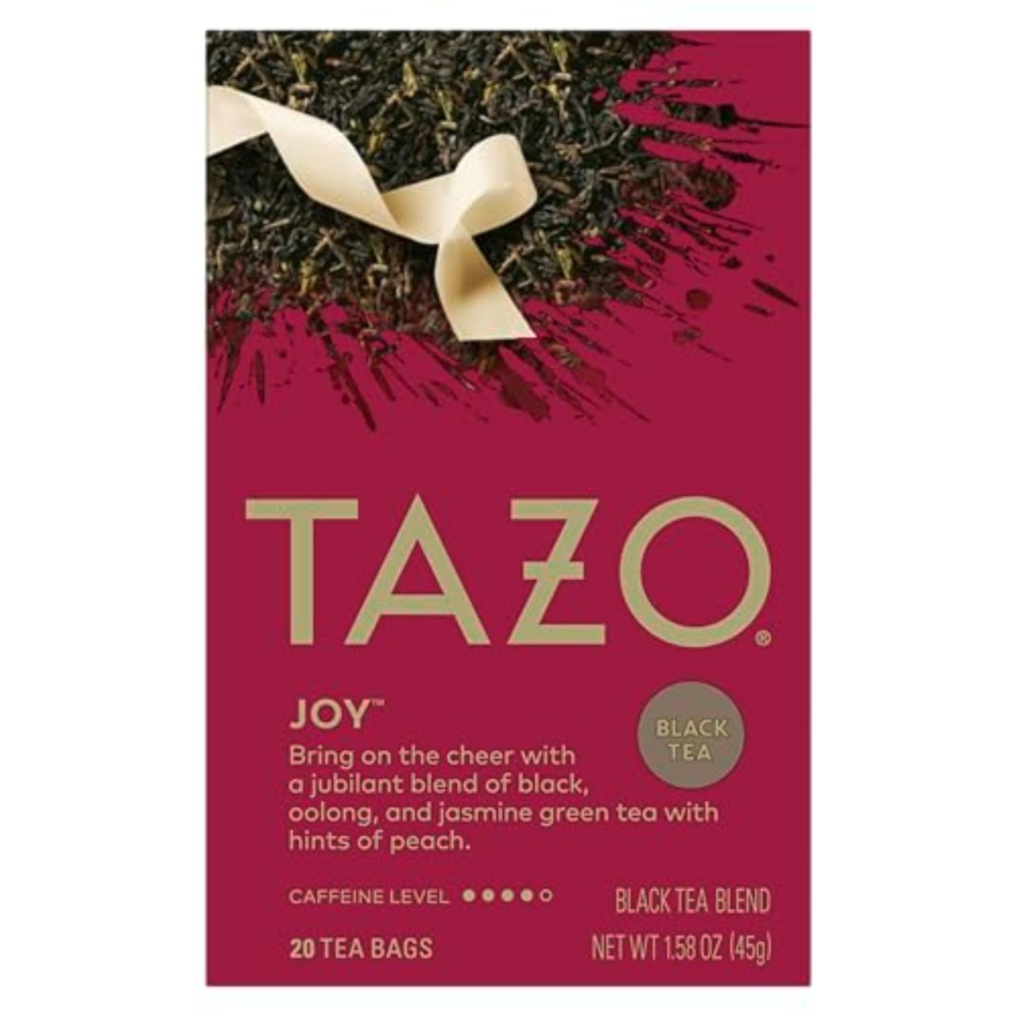 TAZO Joy limited edition packaging ready for a cheerful morning ritual.