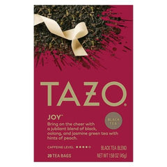 TAZO Joy limited edition packaging ready for a cheerful morning ritual.
