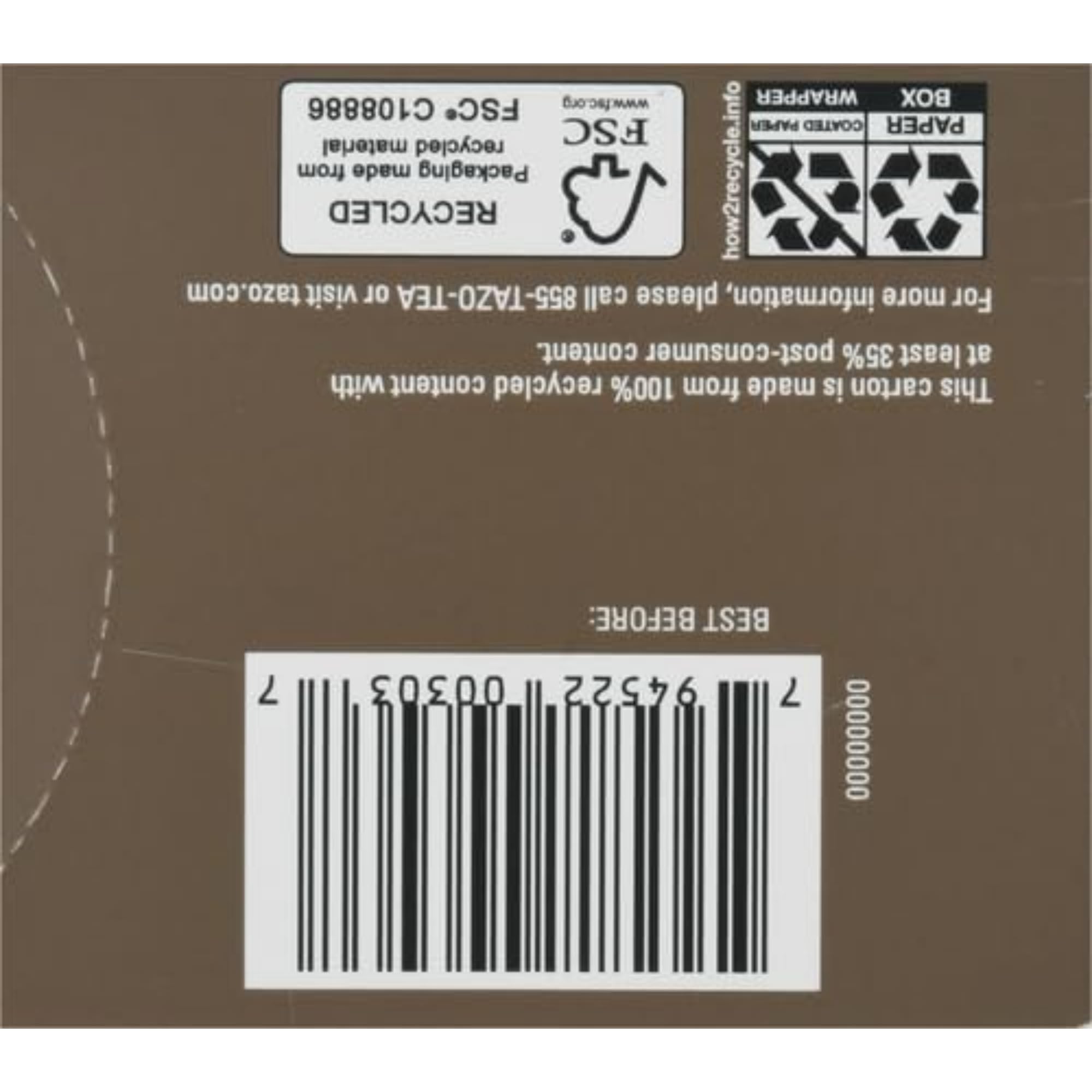TAZO Morning cup without milk highlights bold natural black tea flavors.