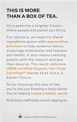 Spice-rich blend featuring cinnamon and cardamom in TAZO Organic Chai