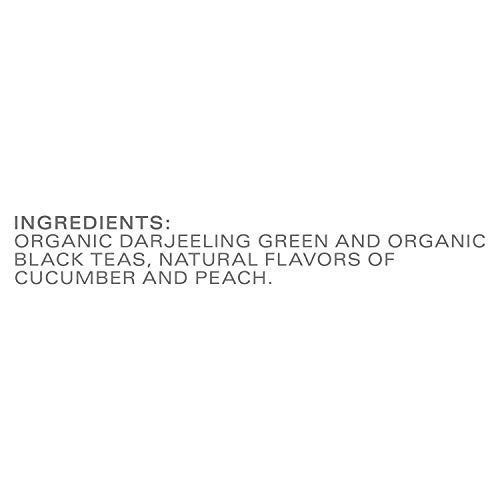TAZO Organic Peachy Green Tea brewing in kettle ready for hot water