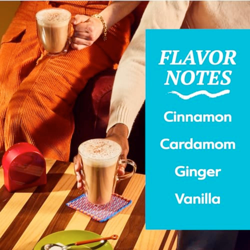 TAZO Skinny Chai Latte mocktail idea with garnish
