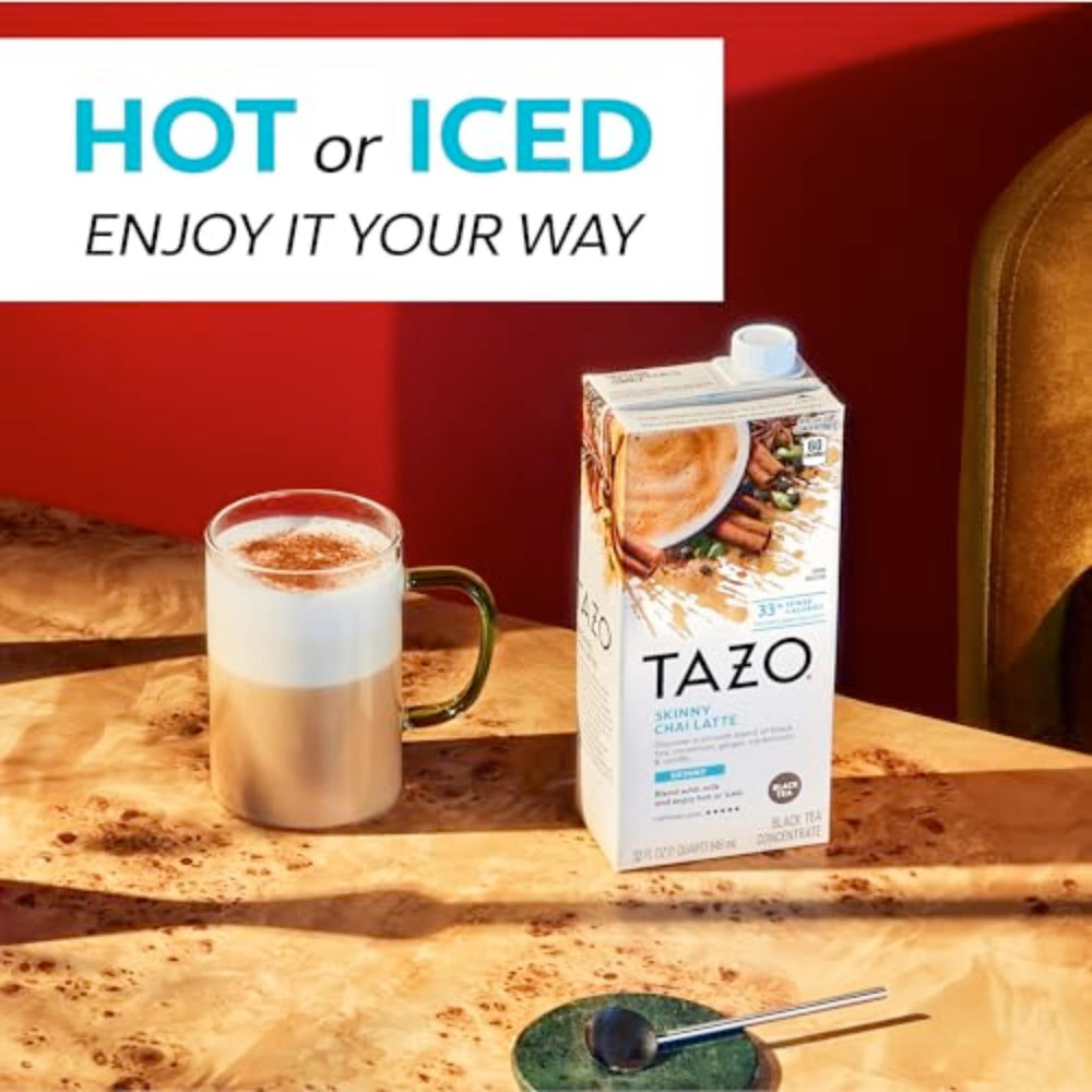 Shake and mix process for TAZO Skinny Chai Latte
