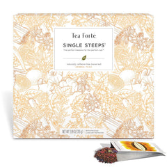 Tea Forte 28 single-serve pouches ready for a 12 oz cup.
