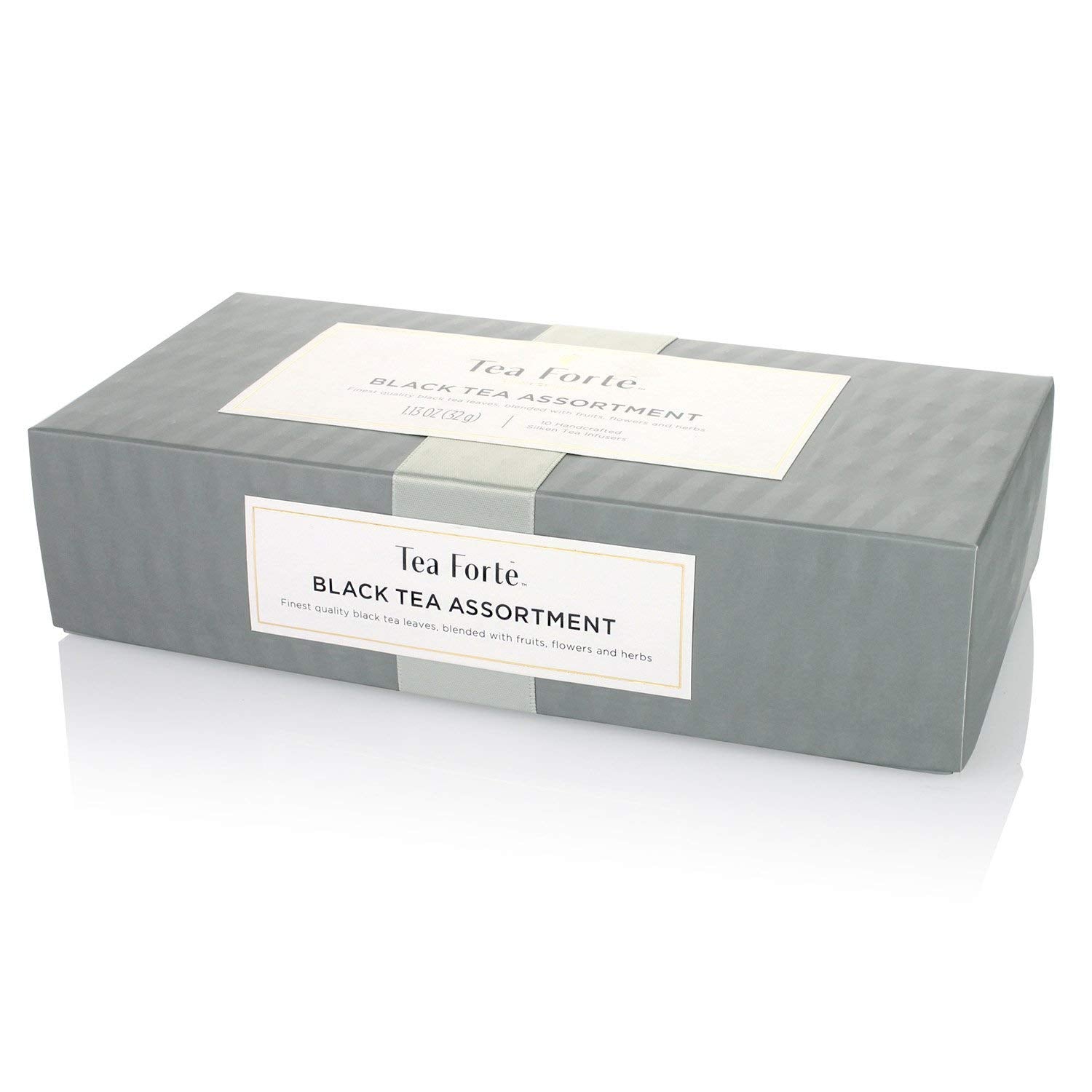 Tea Forte Black Currant pyramid infuser ready for a flavorful brew.