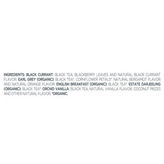 Tea Forte black tea collection with five distinct blends