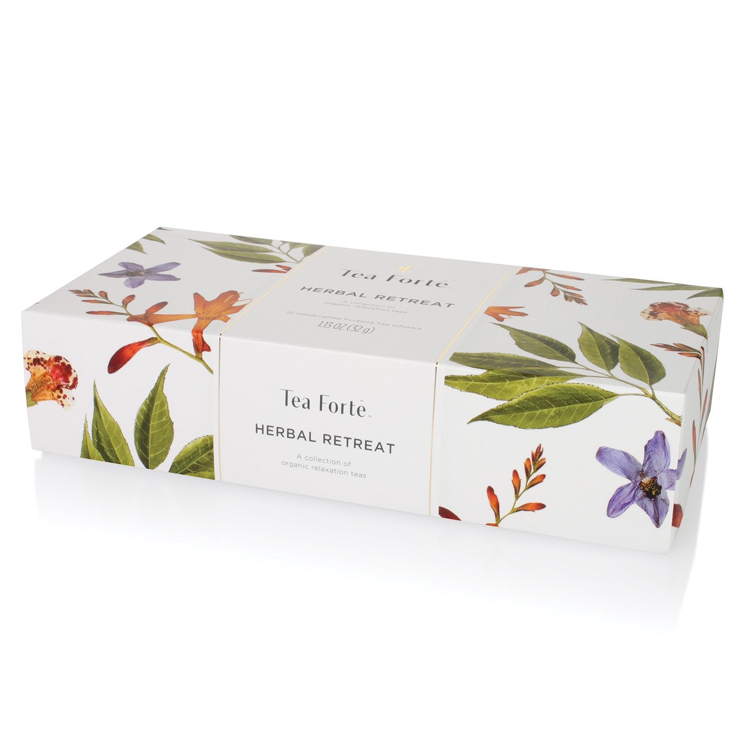 Tea Forte blueberry merlot pyramid infusion with rich fruity notes