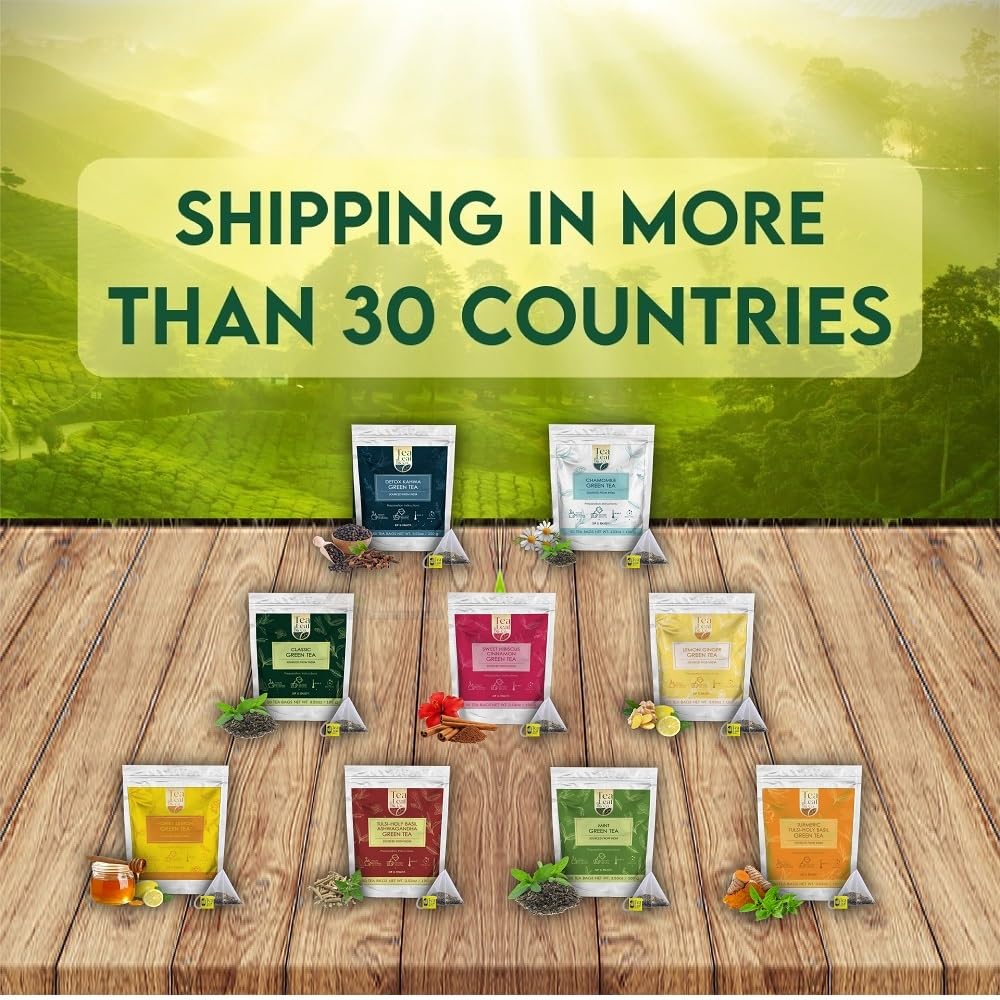Tea Leaf & Co. mint green tea brightens mornings with a refreshing lift.