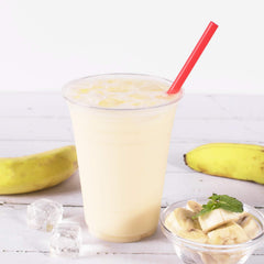 Fine banana powder texture ideal for blending drinks