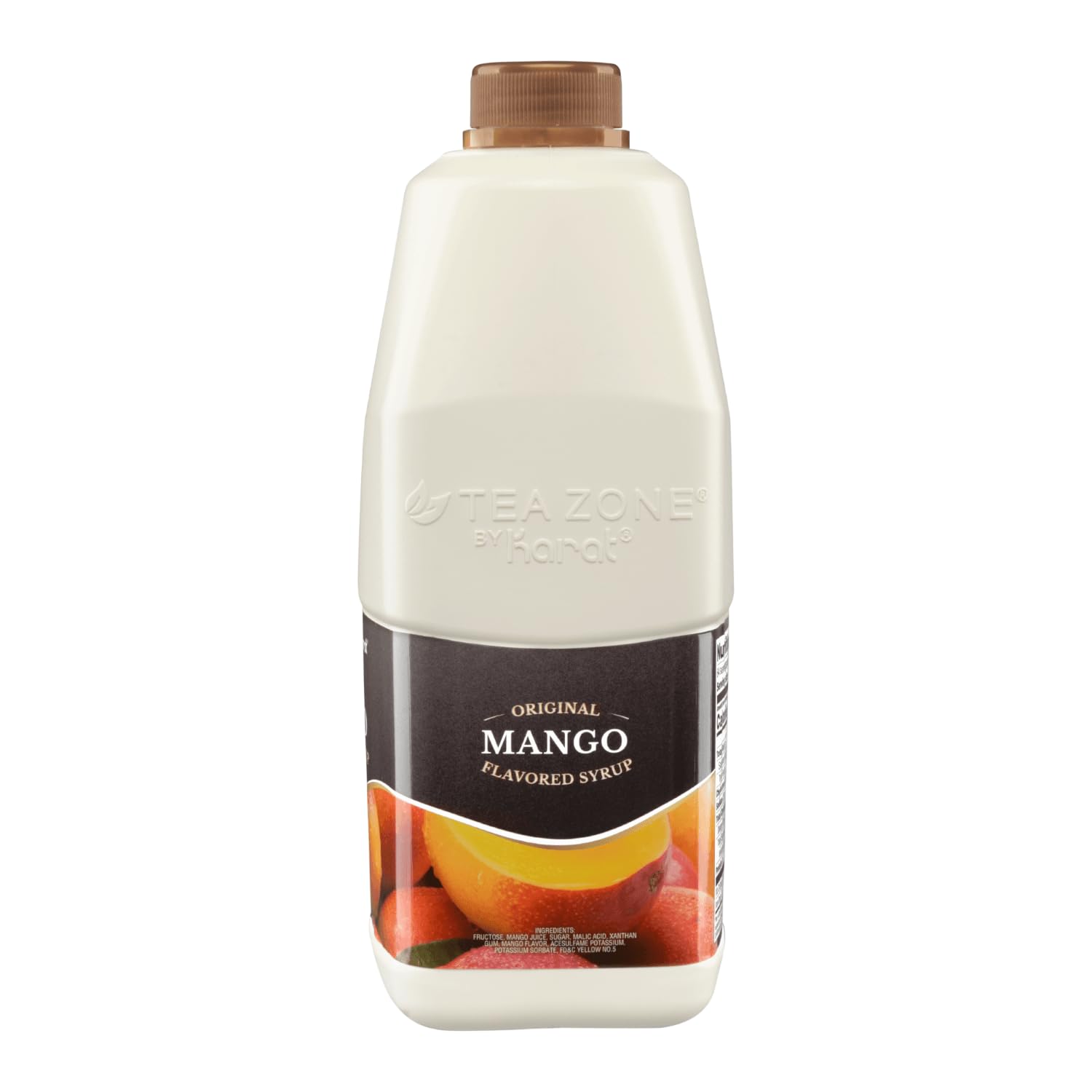 Tea Zone Mango Syrup smoothie shot emphasizing rich fruit depth.