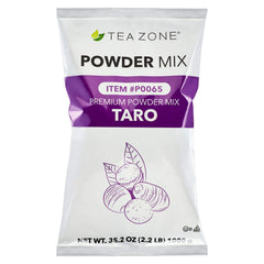 TEA ZONE taro powder bag front for bulk home or cafe use.