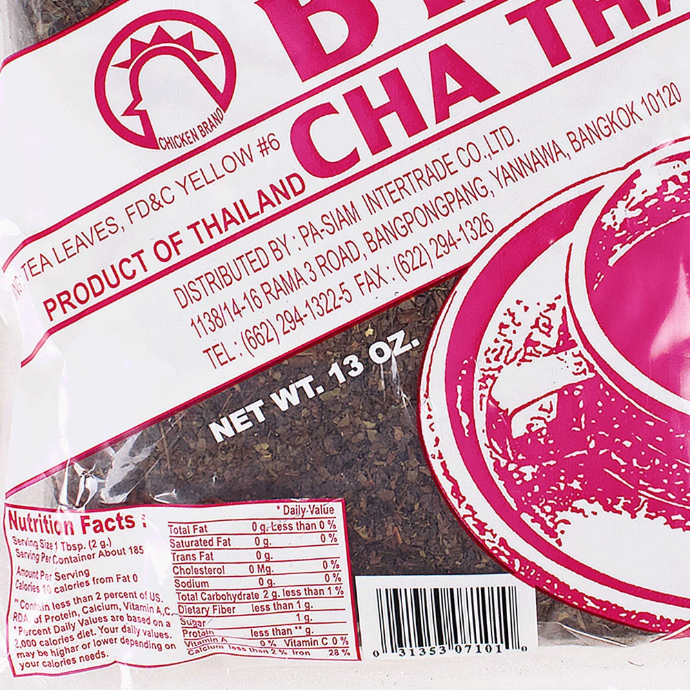 Tea Zone Thai tea leaves packaging sealed to preserve freshness.