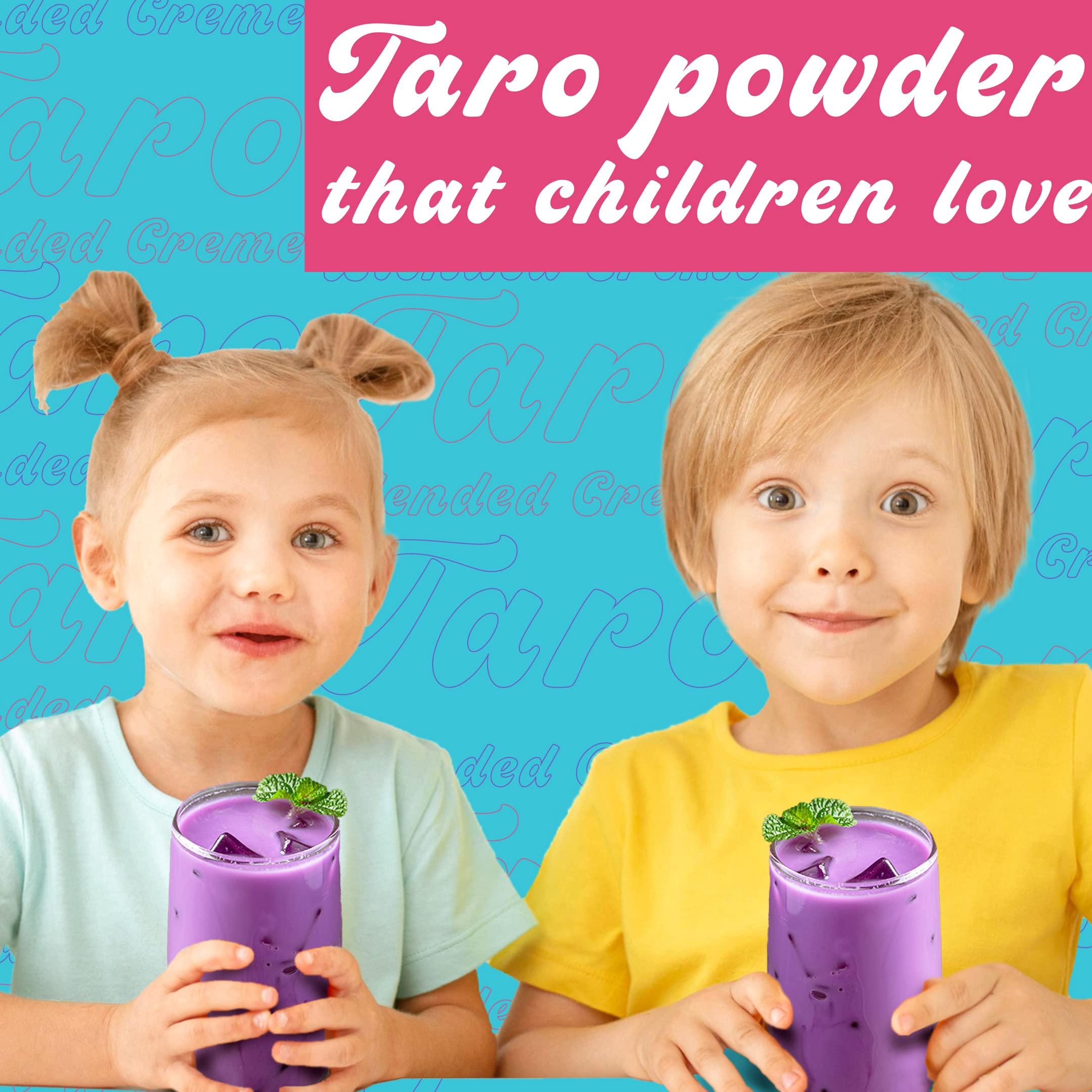Tea-zy taro ice cream mix: creamy taro desserts prepared at home.