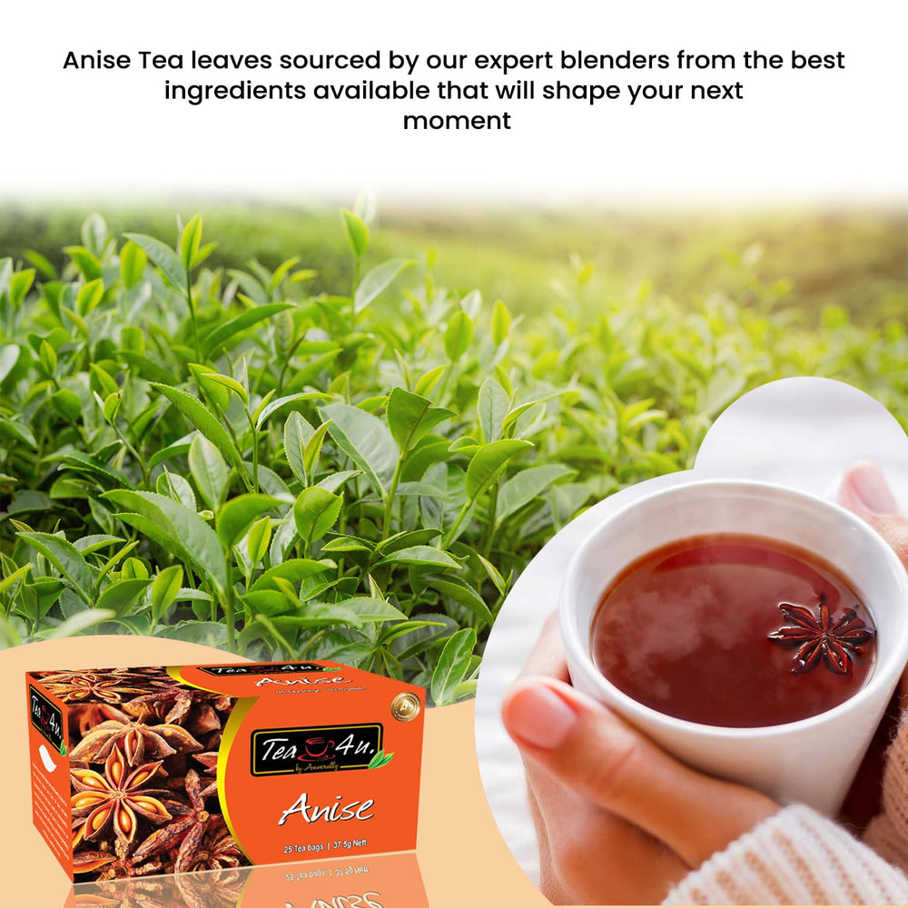 Tea4U brand logo on tea packaging conveys heritage and quality.
