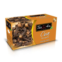 Tea4U flavored black Ceylon clove tea bags for a warm, comforting cup