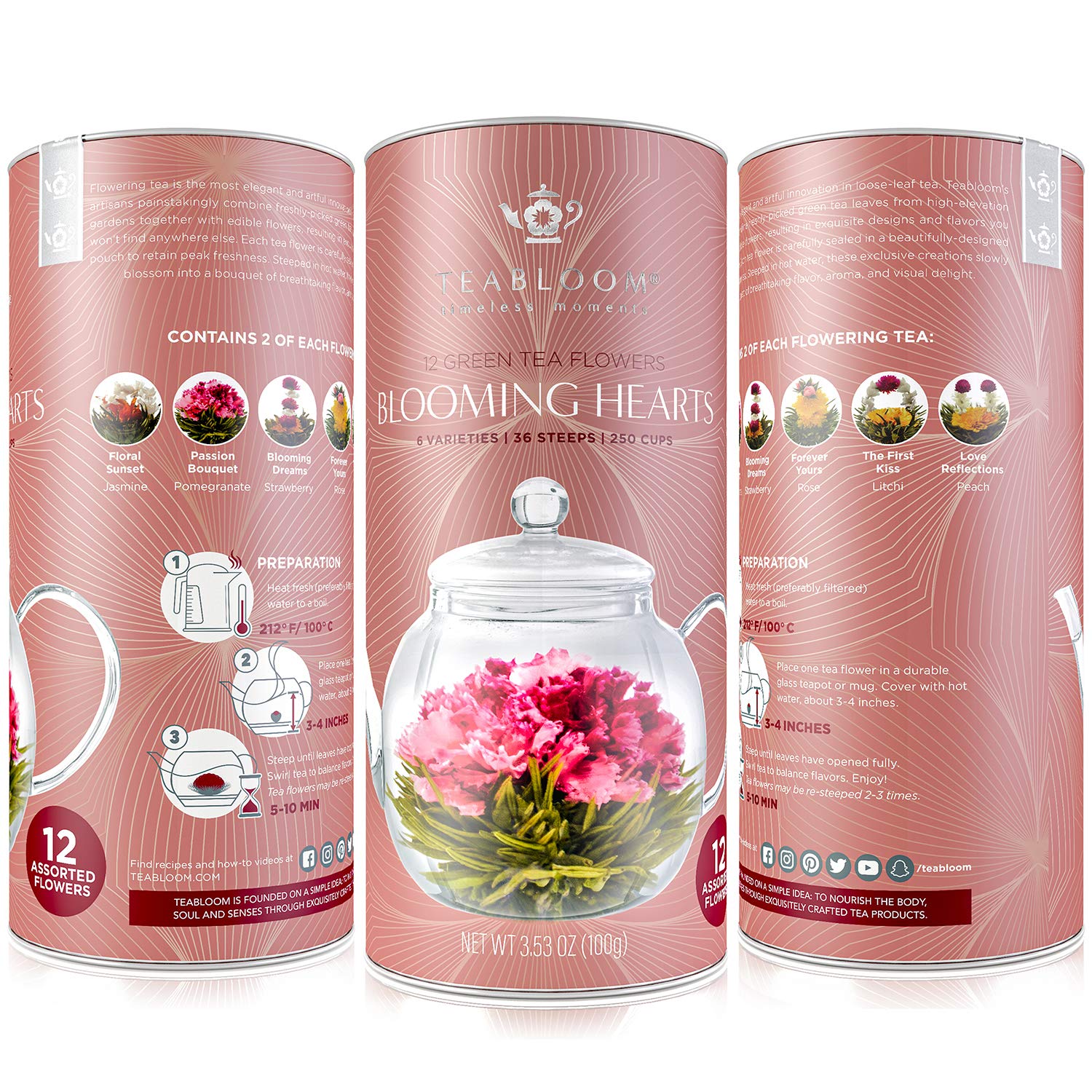 Teabloom hand-tied tea bloom showcases artisan craft in every ball.