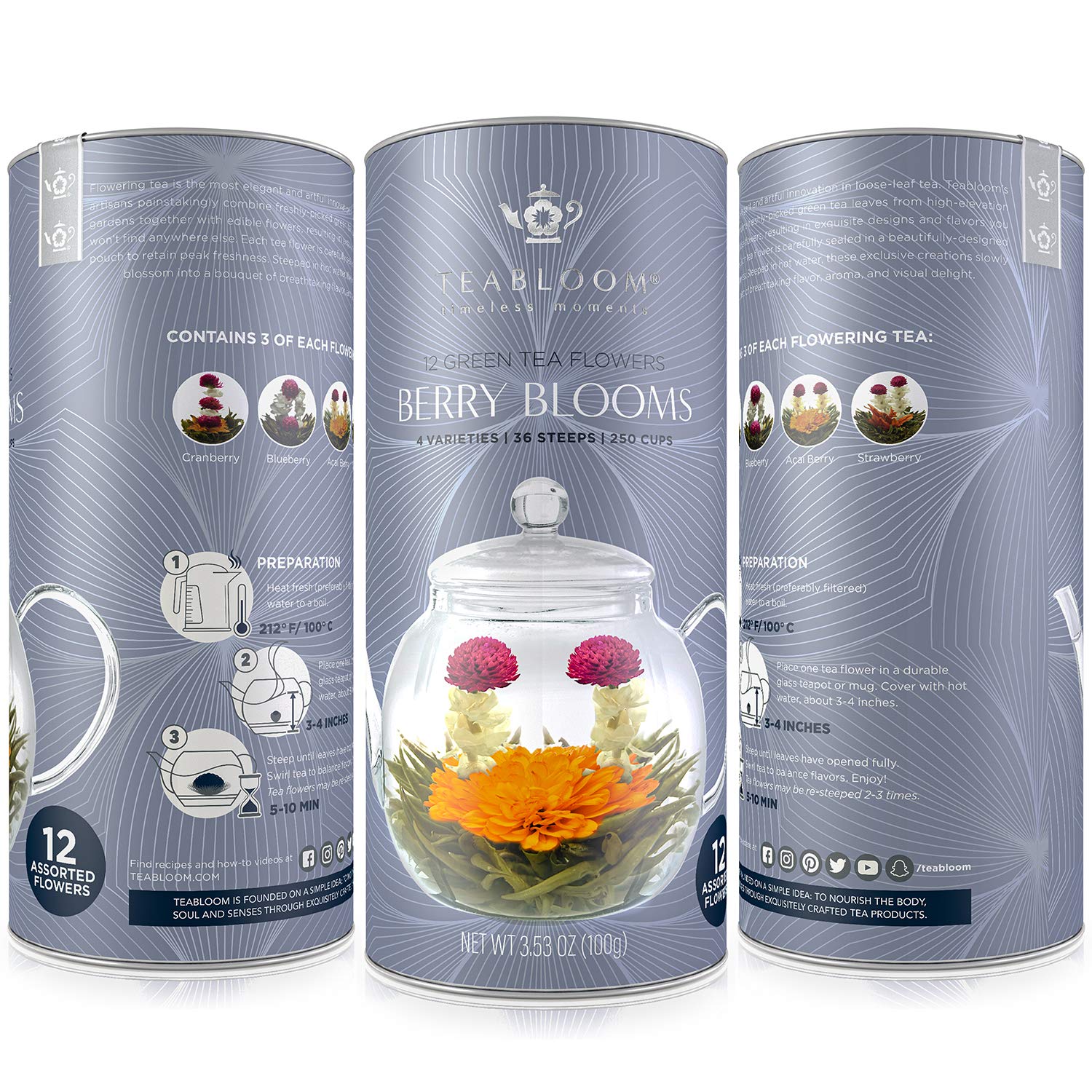 Teabloom flowering tea set invites a refined at-home ritual.