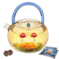 Teabloom green tea leaves form a smooth, repeatable infusion base.