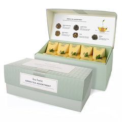 Tea Forte Premium Gift Set with pyramid infusers delivering a flavorful green tea experience