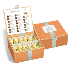 Tea Forte premium tea chest with 40 pyramid bags, ideal for gifting