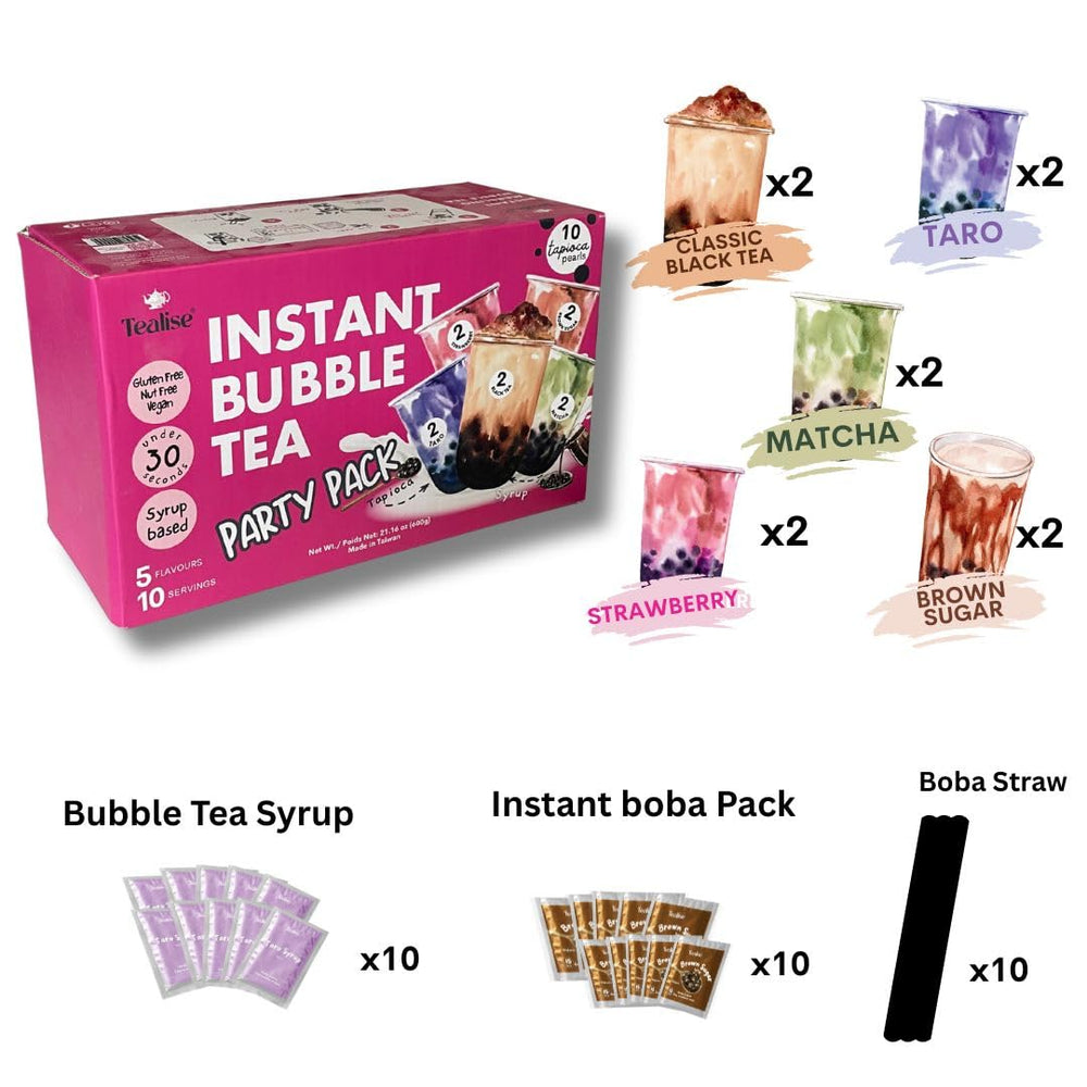 Tealise Black Milk Tea with chewy tapioca pearls