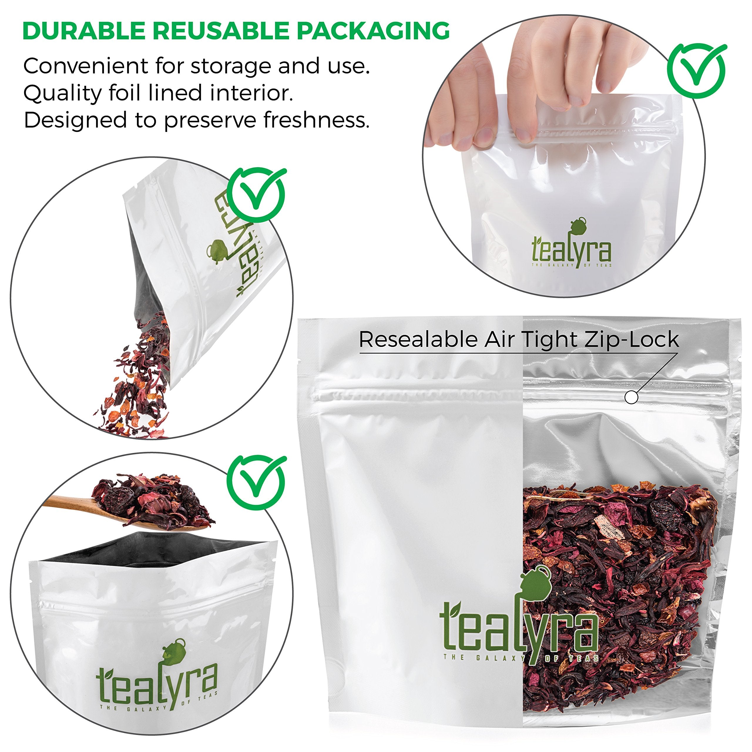 Tealyra Cherry Goddess brewed hot tea, cherry and berry notes.