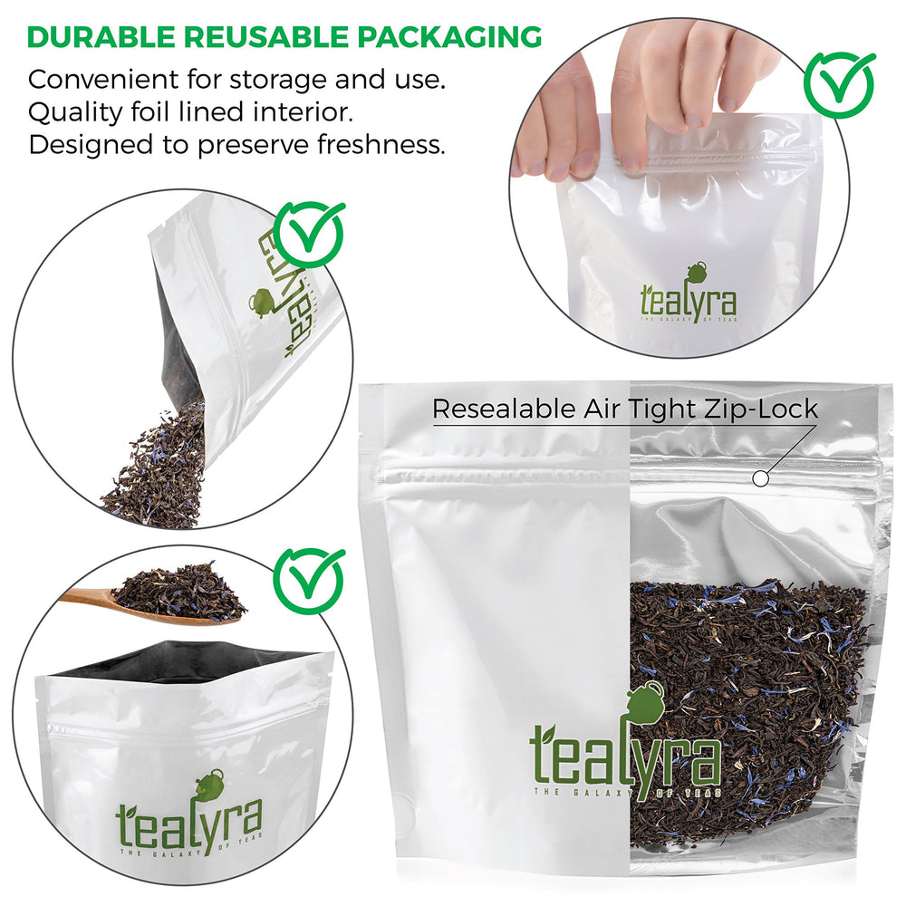 Tealyra Cream Earl Grey Moonlight vanilla bergamot aroma enhances dessert moments with subtle sweetness.