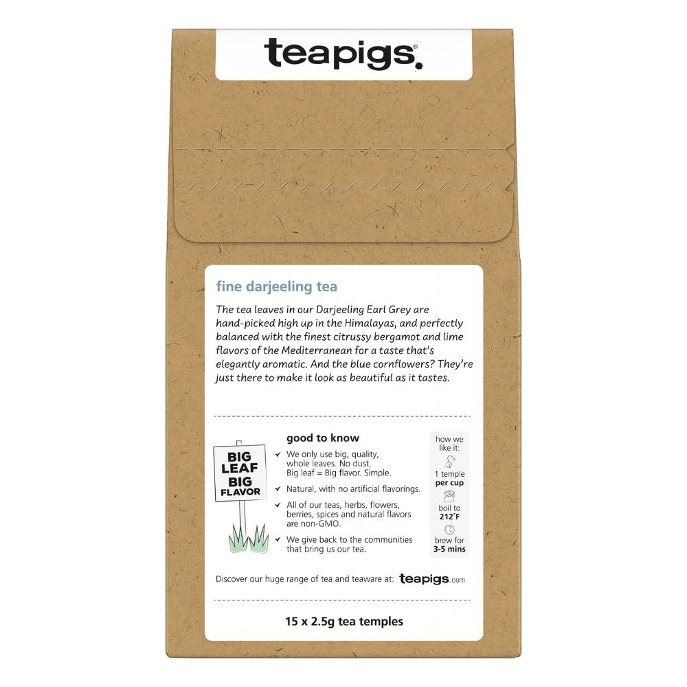 The fragrant bergamot notes rise as the tea breathes in the cup.